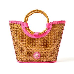 Mini Grotto Cane Tote - Aura Pink