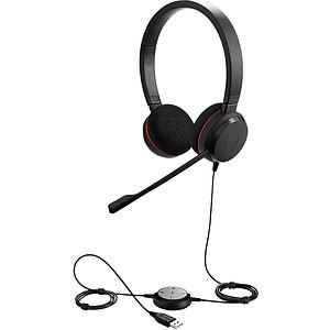 Jabra Evolve UC Evolve 20 Wired Stereo Headphones, Black
