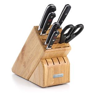 Classic 7pc Knife Block Set Black