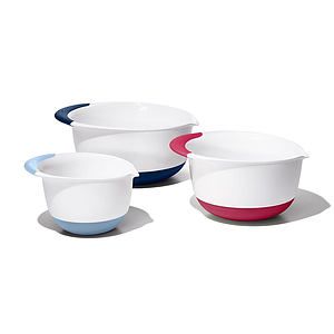 Good Grips 3pc Mixing Bowl Set w Colored Handles