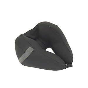 Nap X Travel Neck Pillow w Built-in Eye Mask Dark Gray