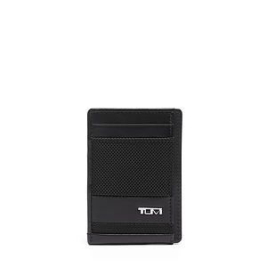 Alpha Money Clip Card Case- Black