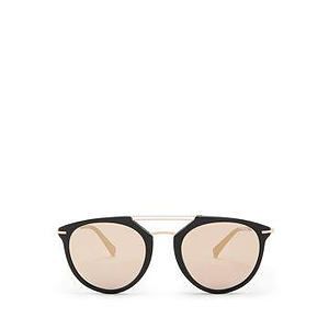 503 Round Sunglasses, 53mm- Black