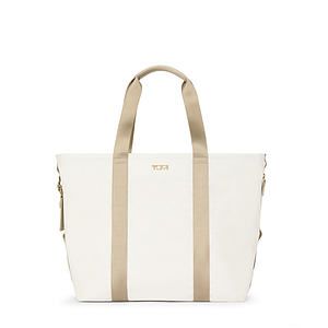 Alpha Bravo Essential Medium East West Tote- Off WhiteTan