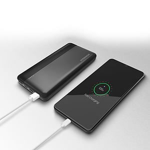 HyperGear 10000mAh 20W PD   USB Power Bank Black