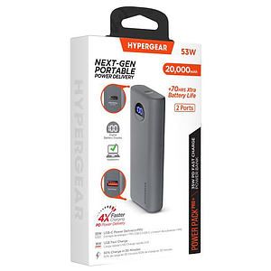 HyperGear 20,000mAh 35W PD WDigital Power Bank Grey
