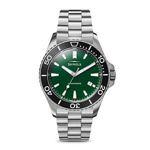 Mens' Lake Ontario Monster Automatic Stainless Steel Watch Green Dial