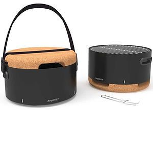 Tabletop BBQ, Black,  13.75 x 8.75
