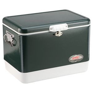 54 Quart Green Steel Chest Cooler