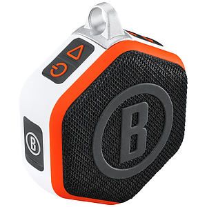 Wingman Mini Golf GPS Bluetooth Speaker in WhiteOrange