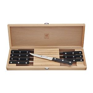 Twin Gourmet Classic 8-Piece Steak Knife Set with Wood Case