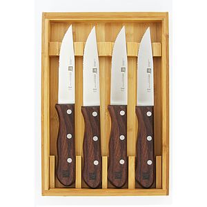 Zwilling 4-Piece Steakhouse Steak Knife Set with Storage Case