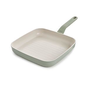 Leo Balance NS Ceramic Grill Pan 10, Recycled Aluminum, Sage