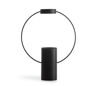 Moon vase large, black