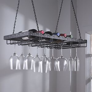 Metal Hanging Wine Glass Rack