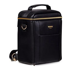 Luxe Mini Convertible Backpack Cooler Black