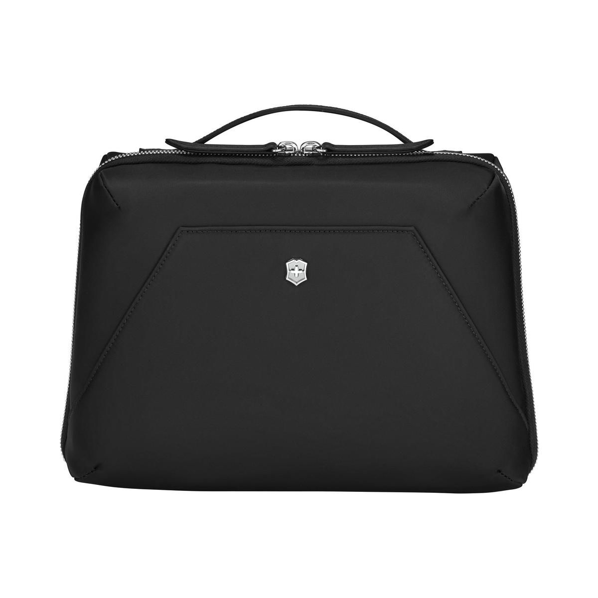 Victoria Signature Hanging Toiletry Bag with Detachable Pouch Black