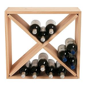 24 Bottle Compact Cellar Cube Wine Rack (Natural)