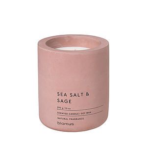 FRAGRA - Large Candle in Concrete Container - Sea Salt Sage