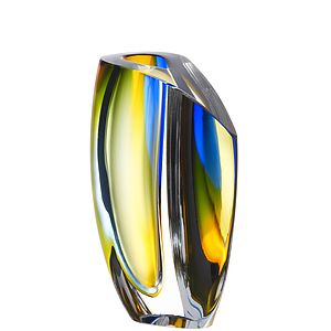MIRAGE VASE BLUEAMBER LARGE