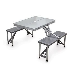 Aluminum Folding Picnic Table w Seats
