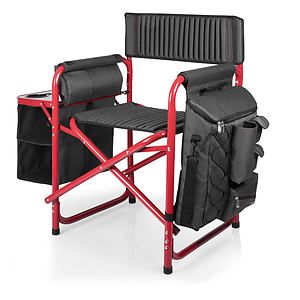 Fusion Backpack Chair w Cooler GrayRed