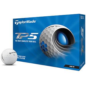 TaylorMade TP5 21 White Golf Balls - 1 Dozen