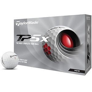 TaylorMade TP5x 21 White Golf Balls - 1 Dozen