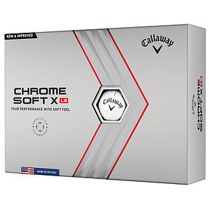 Callaway Chrome Soft X LS 22 White Golf Balls - 1 Dozen