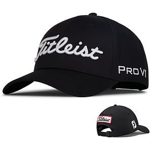 Titleist Tour Performance Adjustable Golf Hat - BlackWhite