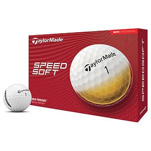 TaylorMade SpeedSoft White 2024 Golf Balls - 1 Dozen