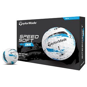 TaylorMade SpeedSoft Ink Blue 2024 Golf Balls - 1 Dozen