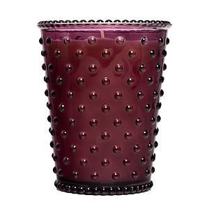 K. Hall Hobnail Glass Candle
