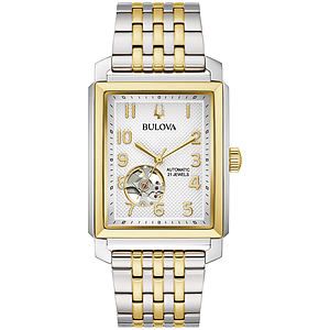 Bulova Men's Sutton SS Bracelet watch, Silver-White dial