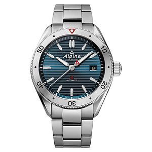 Alpina Mens Alpiner Stainless Steel Bracelet watch, Blue dial
