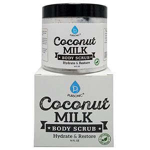 100 Natural Coconut Milk Body Scrub 14 oz.