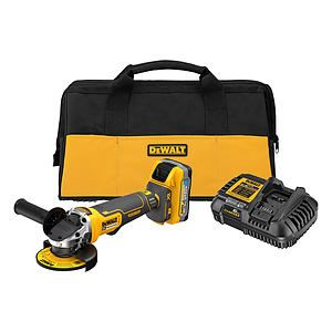 20V MAX XR 4.5 Small Angle Grinder Kit w 5.0Ah POWERSTACK Battery