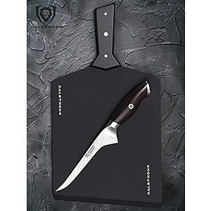 Dalstrong Cutting  Serving Board - Black Wood-Fibre Cutting Board - Non-Slip Feet Medium