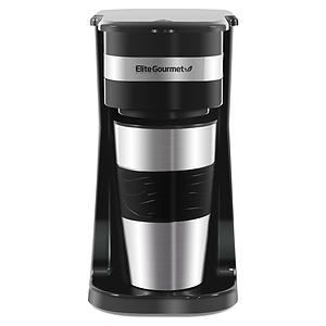 Gourmet 1 Cup Single Serve Coffeemaker w Travel Mug