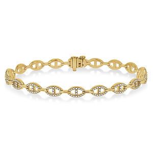 Open Link Diamond Bracelet