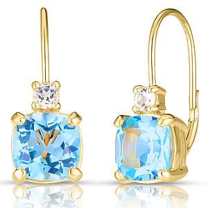 Blue Topaz Earrings
