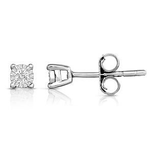 Diamond Solitaire Earrings