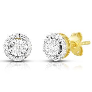 Diamond Cluster Earrings