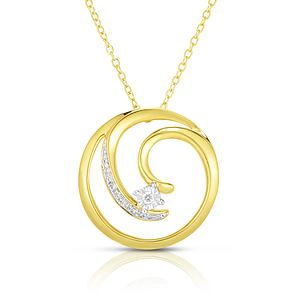Diamond Swirl Necklace