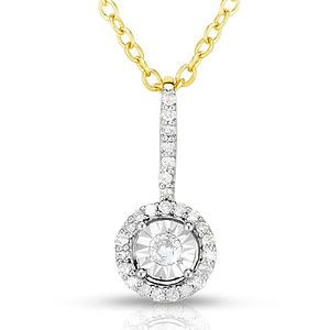 Diamond Cluster Necklace