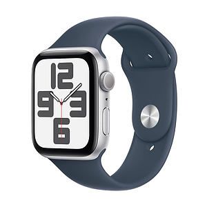 Watch SE GPS 44mm Silver Aluminum Case w Storm Blue ML Sport Band