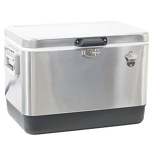 Portable Stainless Cooler Size 54qt