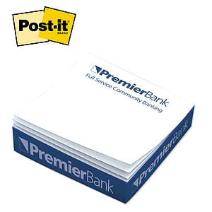 Post-it&reg; Custom Printed Notes Quarter-Cube