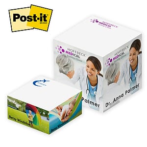 Post-it&reg; Custom Printed Notes Half-Cube