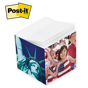 Post-it&reg; Custom Printed Notes Cube